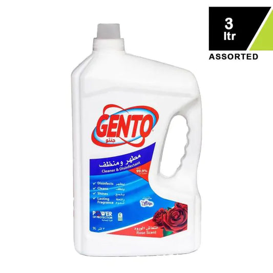 Gento Cleaner & Disinfectant Rose 3 Litre
