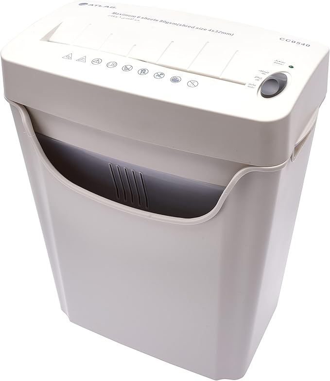 Atlas   Strip cut shredder 6mm 5sheets BK  AS-S2-SC0540-BK