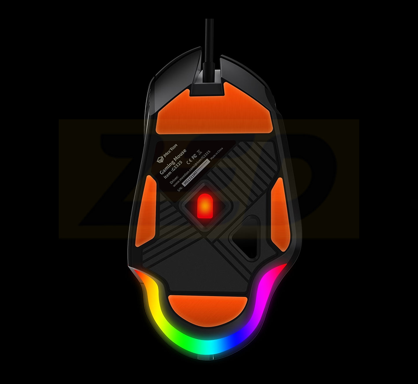 Meetion MT-G3325 RGB Gaming Mouse Black Max 1000DPI
