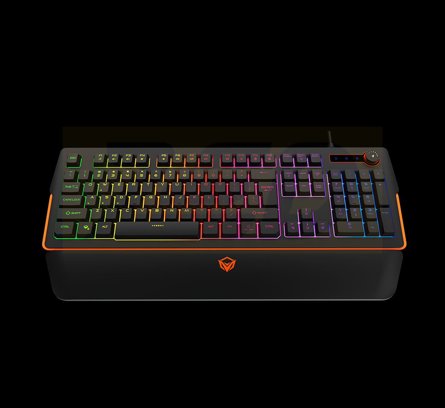 MEETION RGB Magnetic Wrist Rest Keyboard for Gaming