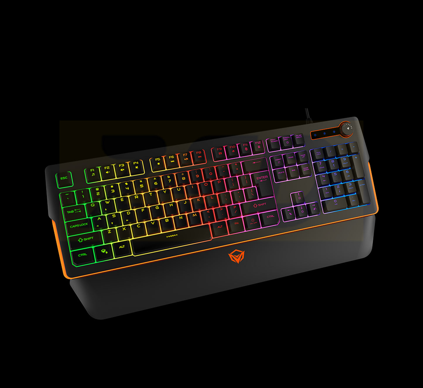 MEETION RGB Magnetic Wrist Rest Keyboard for Gaming