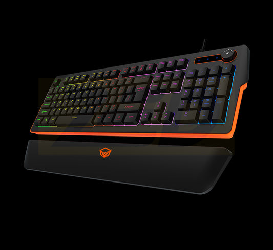 MEETION RGB Magnetic Wrist Rest Keyboard for Gaming