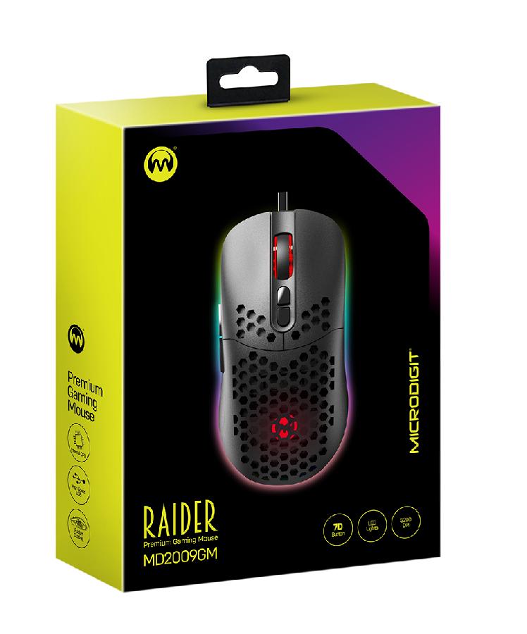 Raider Gaming Mouse Microdigit Md2009Gm
