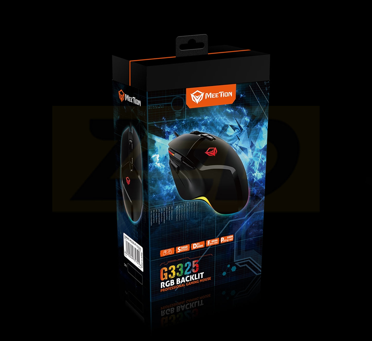 Meetion MT-G3325 RGB Gaming Mouse Black Max 1000DPI