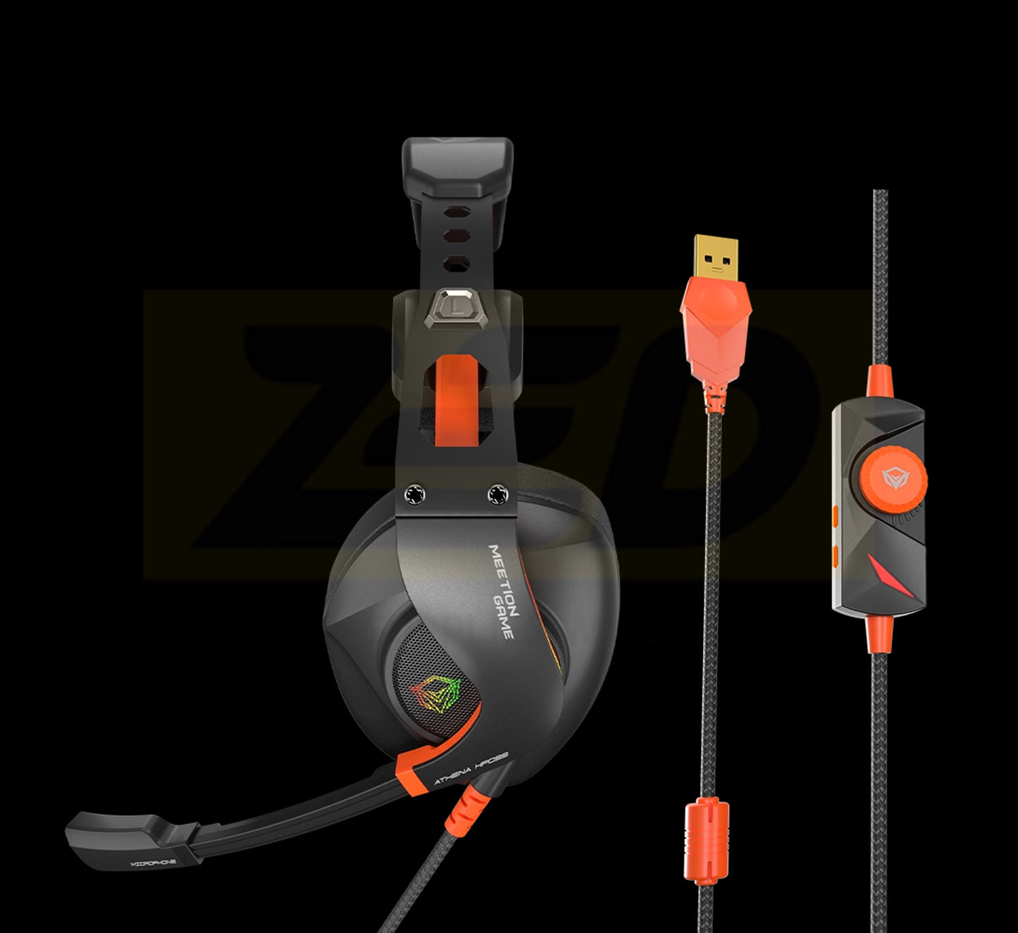 MEETION RGB BACKLIT BLACK GAMING HEADSET