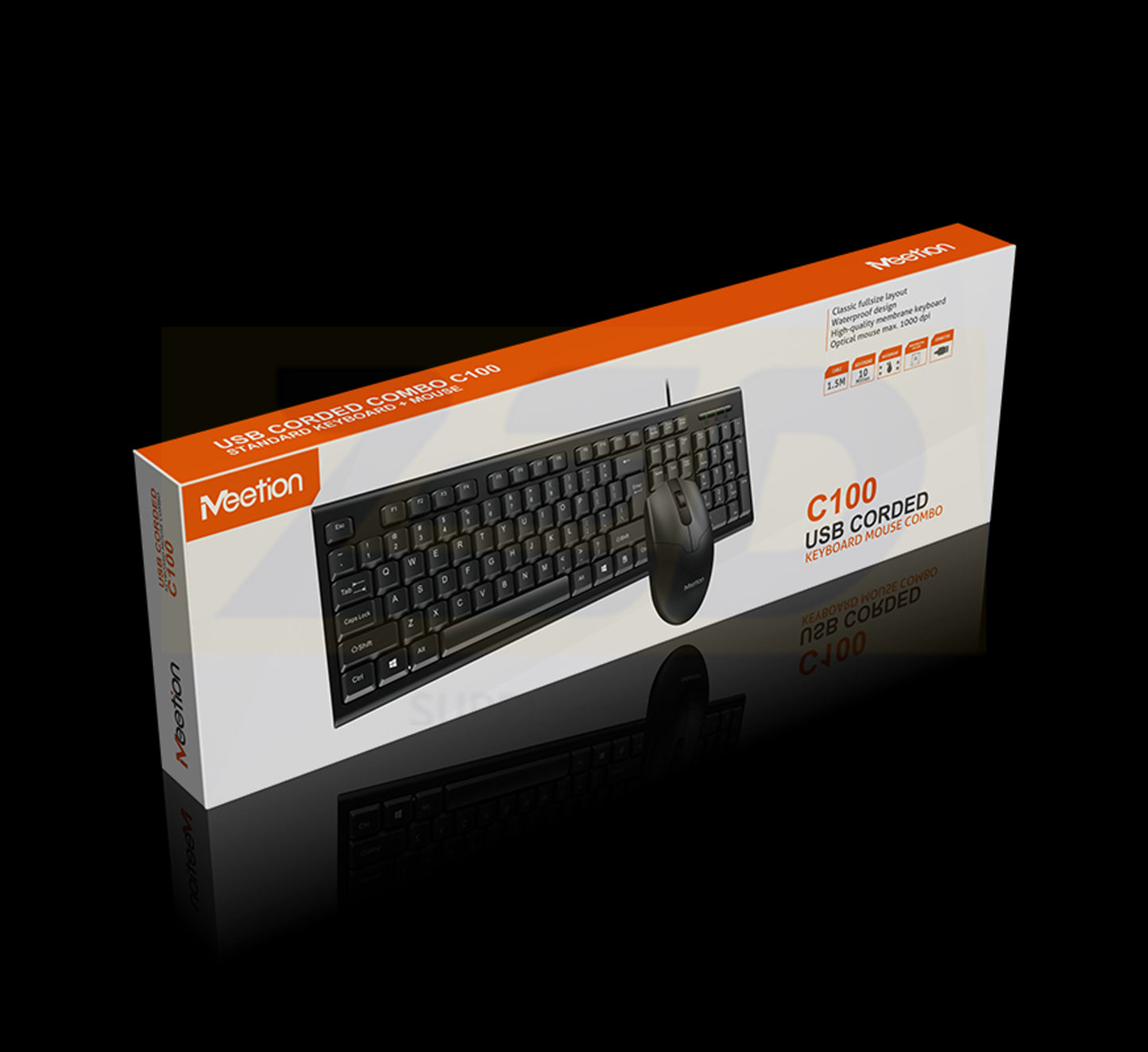 MEETION C100 wired keyboard and mouse set