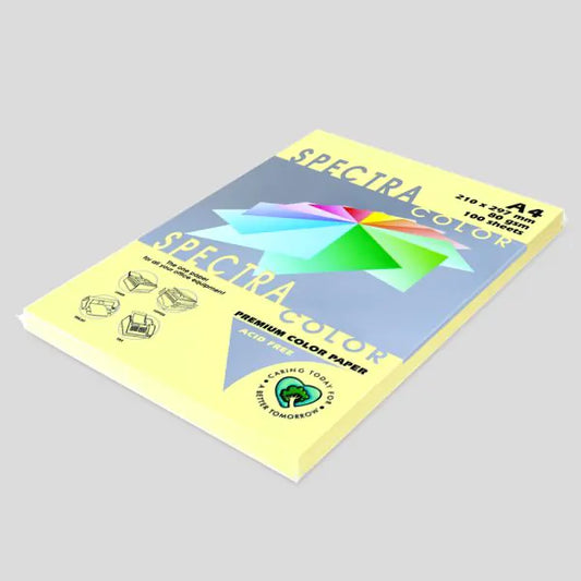 Photocopy Paper Colour Canary A4 80gsm