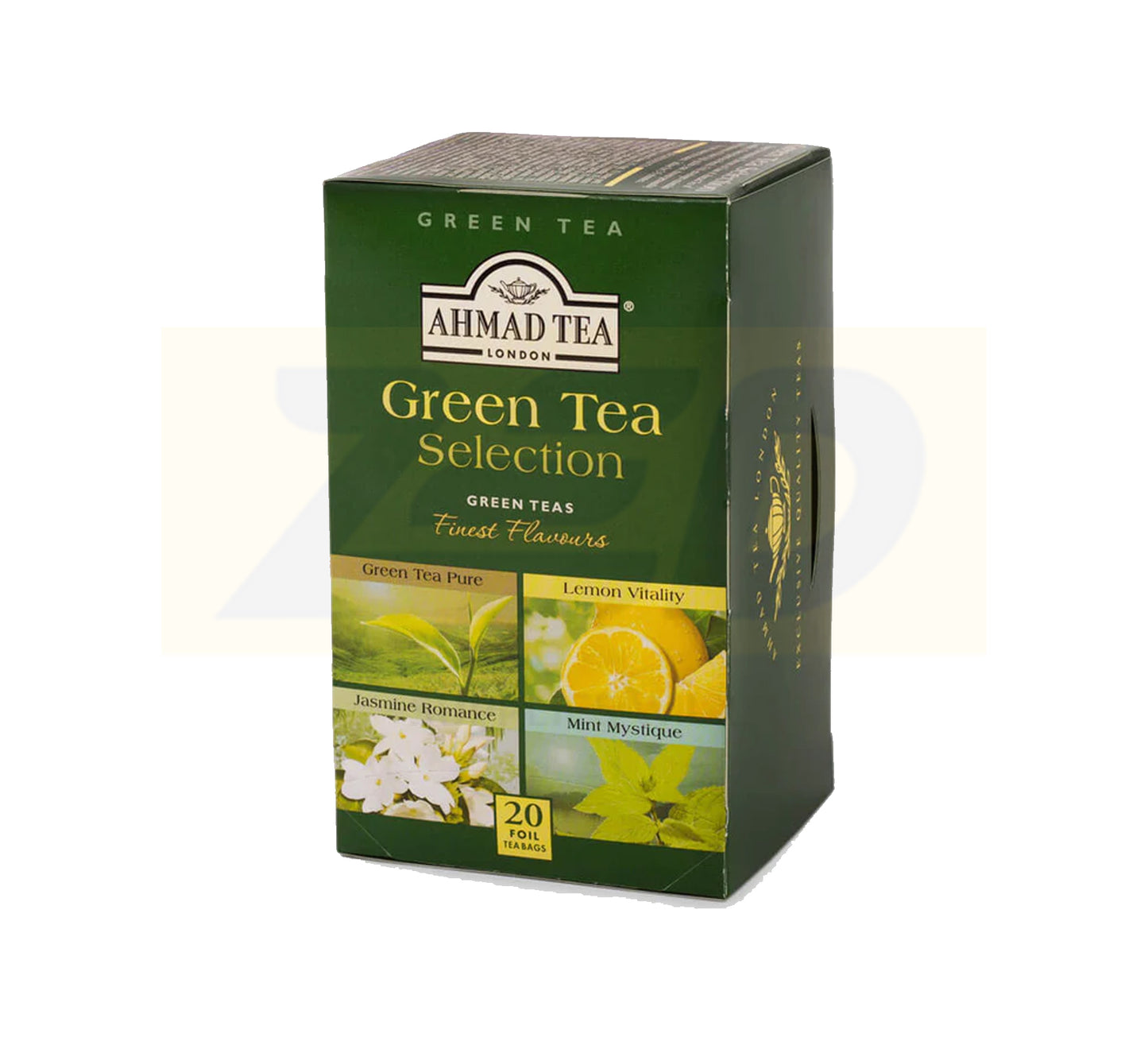 Ahmad Tea Green Tea Selection - 20 Foil Teabags x 6 Box
