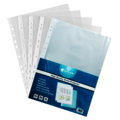 Atlas Glass Clear Pockt PP A4 Pk=20p 6281073540011