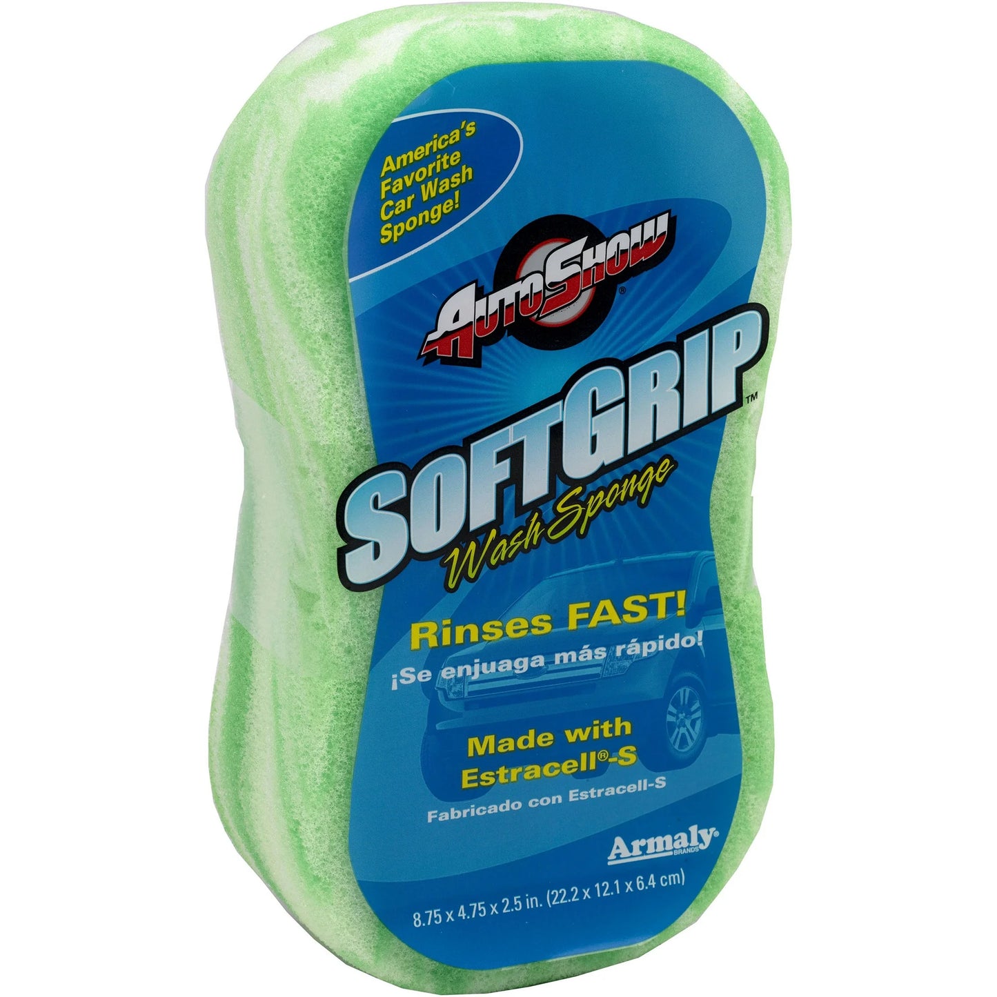 AutoShow SOFTGRIP® Wash Sponge  1pcs Scratch Free  Utility Sponge Assorted