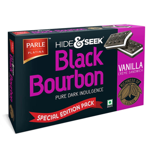 PARLE H&S BLK BOURBON V ANILA 600 GM VP