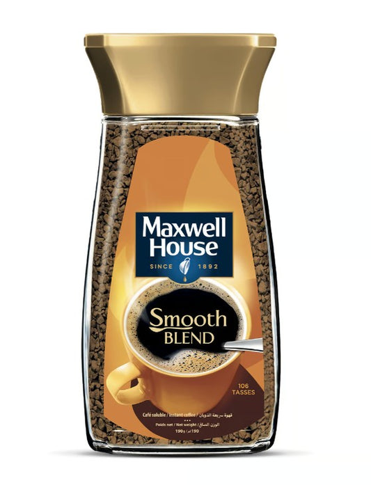 Maxwell house smooth soluble coffee 190gm