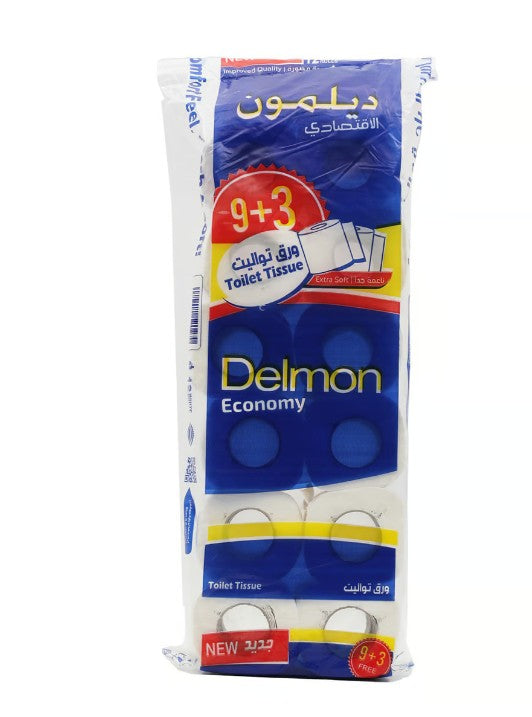 Delmon Economy Toilet Tissue Roll 9+3