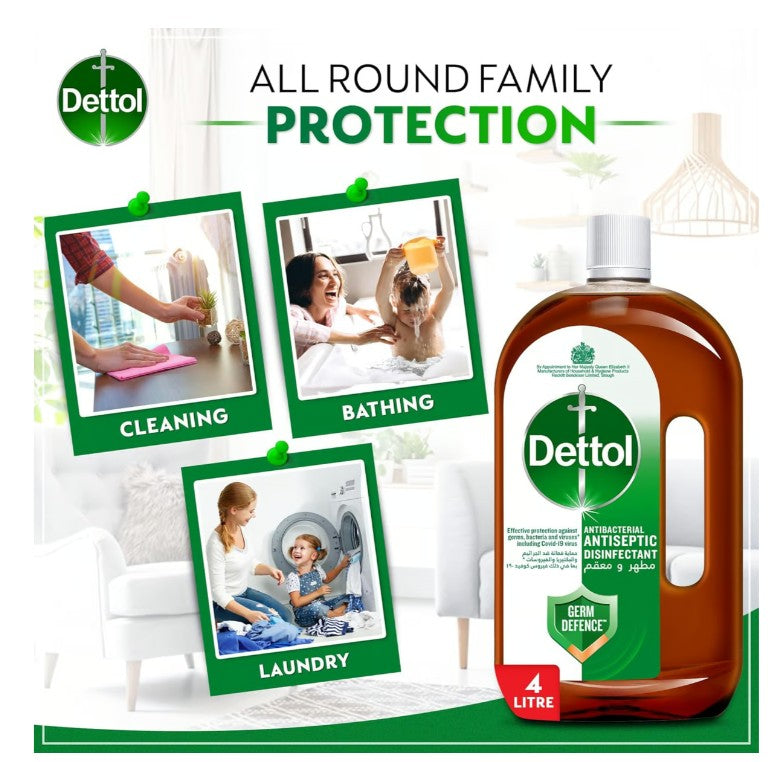 Dettol Antiseptic Disinfectant Liquid 4ltr