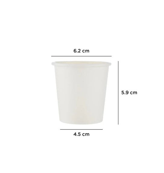 Hotpack Heavy 200 Pieces Qahwa Paper Cup 2.5 Oz  50PCSX4PKT