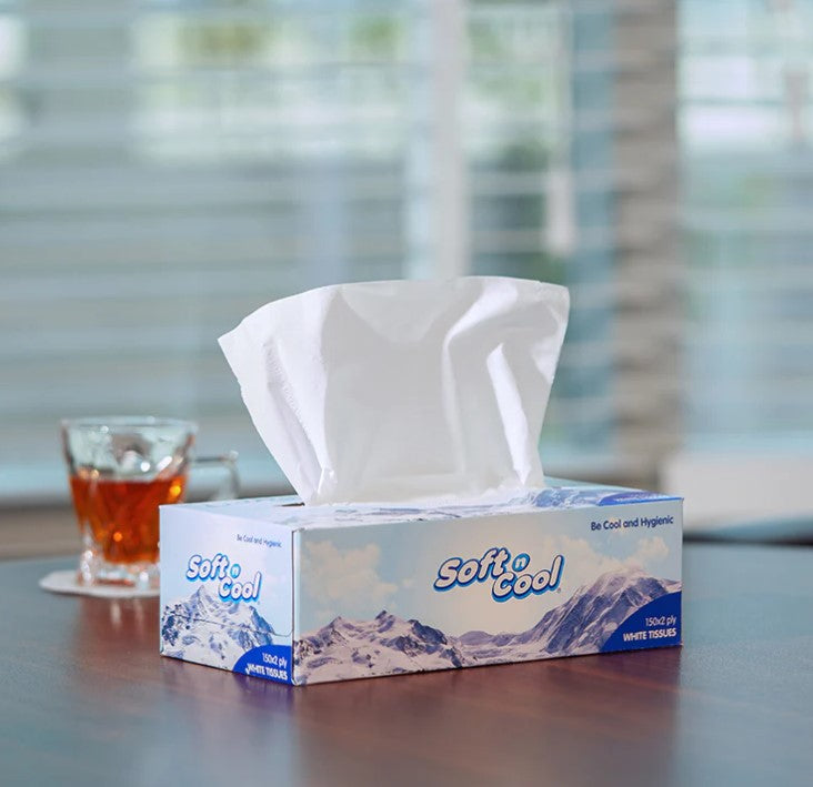Soft N Cool Facial Tissue 200 Sheets X 2 Ply X 6 BOX (Copy)