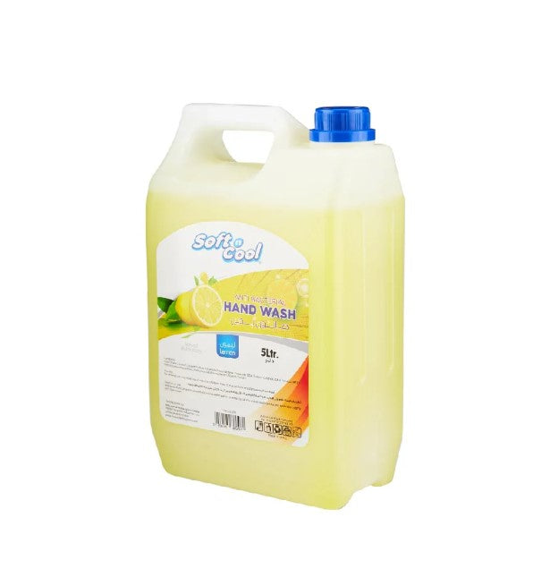 Soft N Cool Antibacterial Handwash Liquid Lemon 5 Liter
