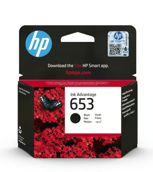 HP 653 Black Ink Cartridge Original 3YM75AE