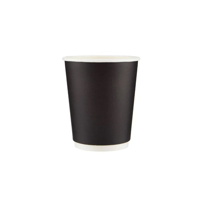 Hotpack Black Double Wall Paper Cups 4oz 1000pcs/Ctn