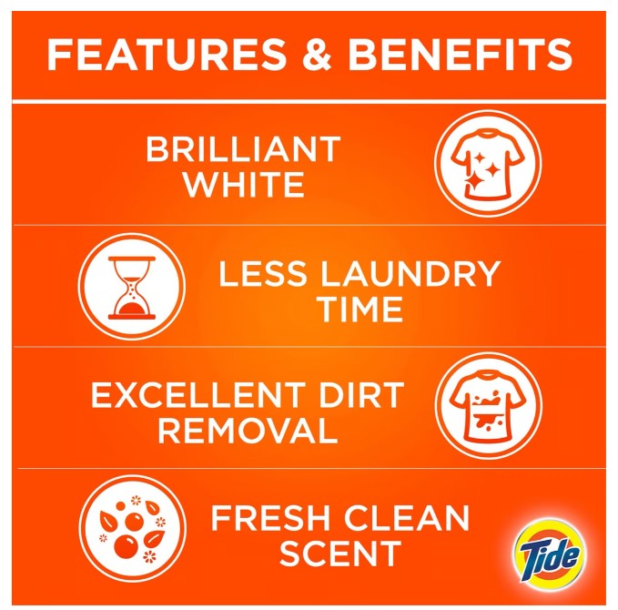 Tide Washing Powder Original Front Load Value Pack 1.5 kg