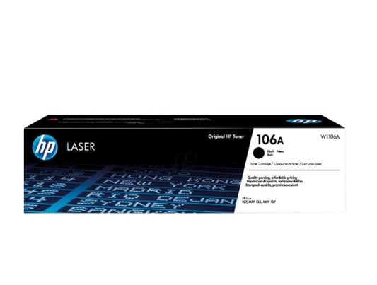 HP 106A ORIGINAL Laser Toner BLACK