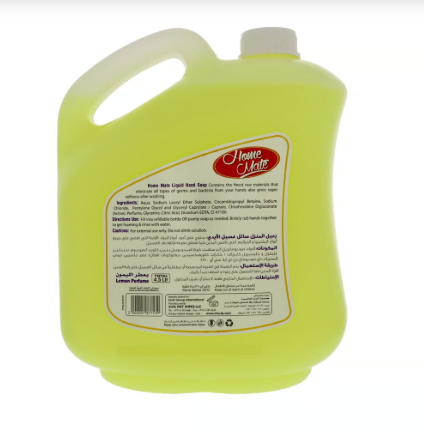 Home Mate Liquid Hand Soap Lemon Perfume 4 Litres + 500 ml