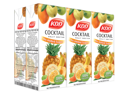 KDD COCKTAIL FRUIT DRINK 180ML X 6