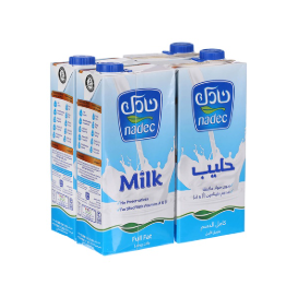 Nadec Long Life Full Fat Milk 4 X 1 Litre