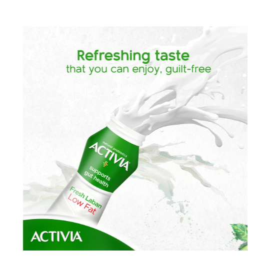 Activia Fresh Laban Low Fat 180 ml