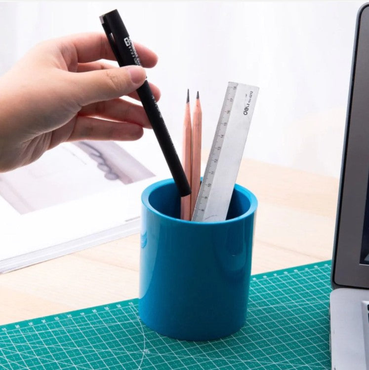 Pen Holder Assorted Deli - 9155 Blue