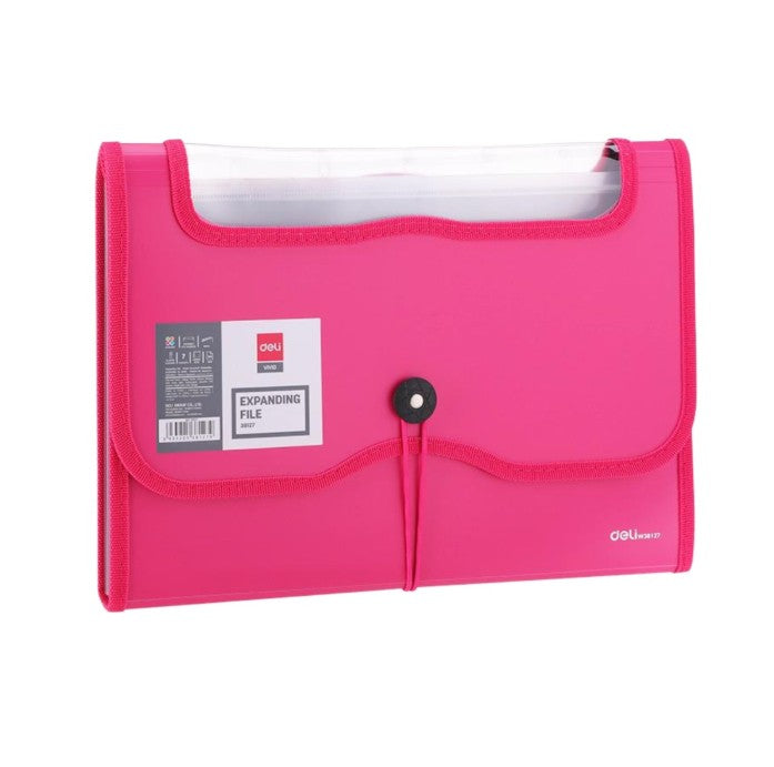 Expanding File A4 13 Pocket RIO Deli 38128 pink