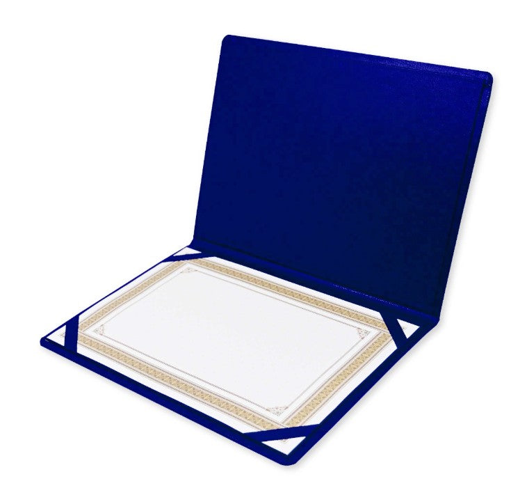 Certificate folder A4 Premium Look  Heavy-Duty A4 Leather-like Document Black