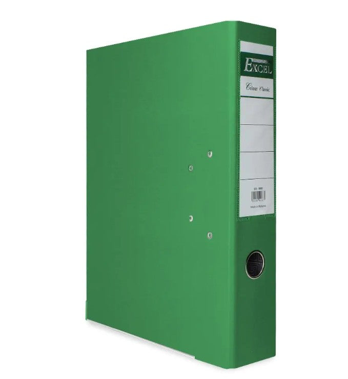 BOX FILE LARGE 70MM EXCEL EX-9083 GREEN – ZedUps.com