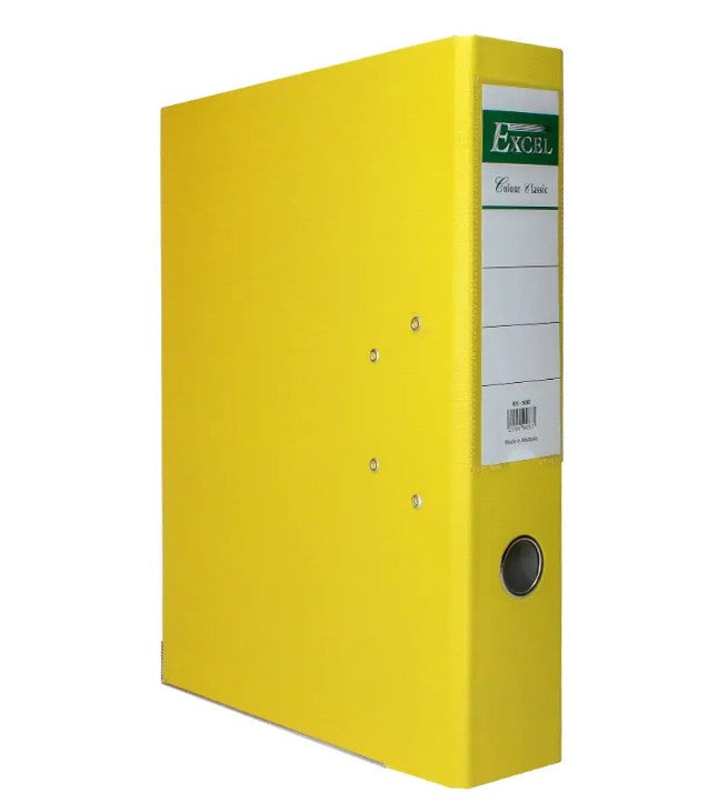 BOX FILE LARGE 70MM EXCEL EX-9083 YELLOW – ZedUps.com