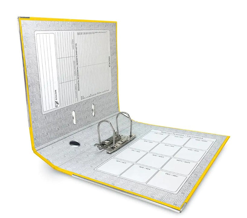 BOX FILE LARGE 70MM EXCEL EX-9083  YELLOW