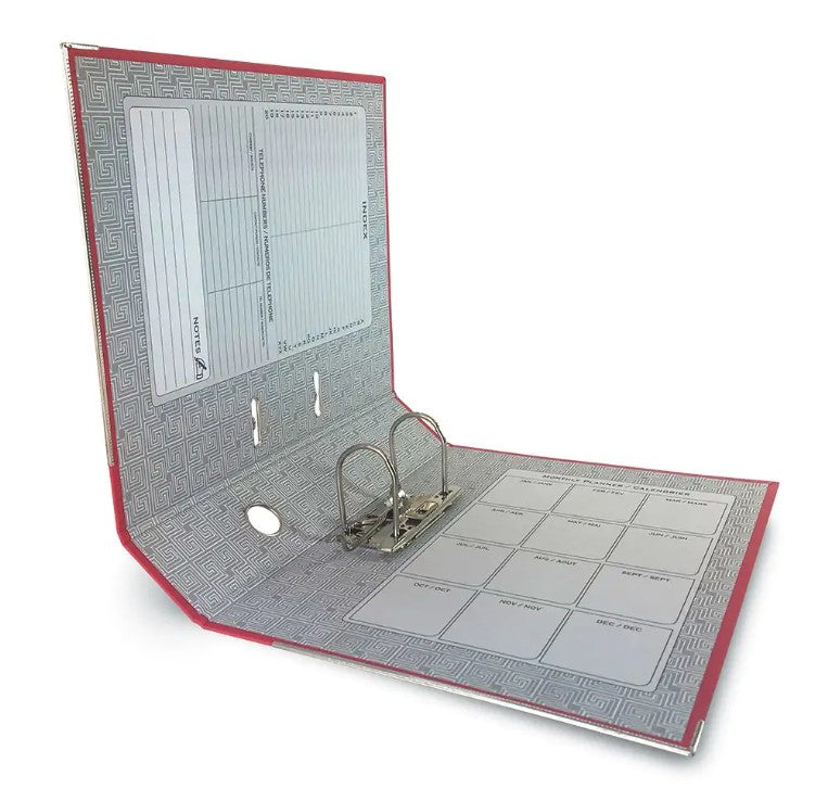 BOX FILE LARGE 70MM EXCEL EX-9083  MEROON