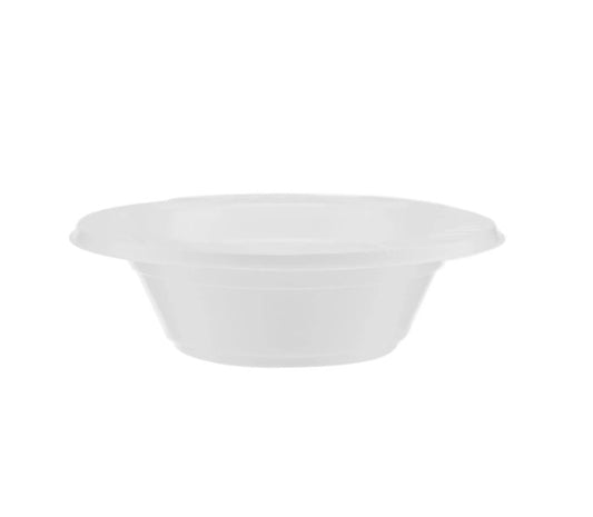 Plastic White Bowl 8 Oz-50 Pieces / PKT