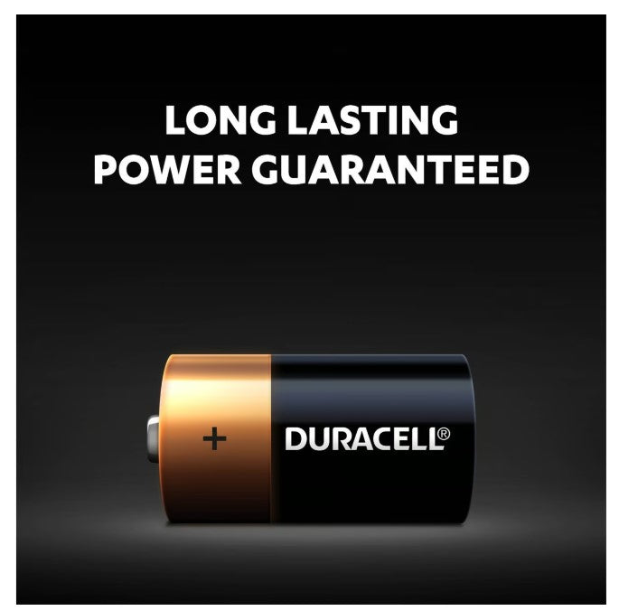 Duracell Type C Alkaline Batteries, pack of 2