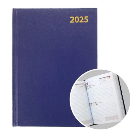 2025 A5 Foam Padded MAROON  Hard Case Diary - SAT/SUN Edition