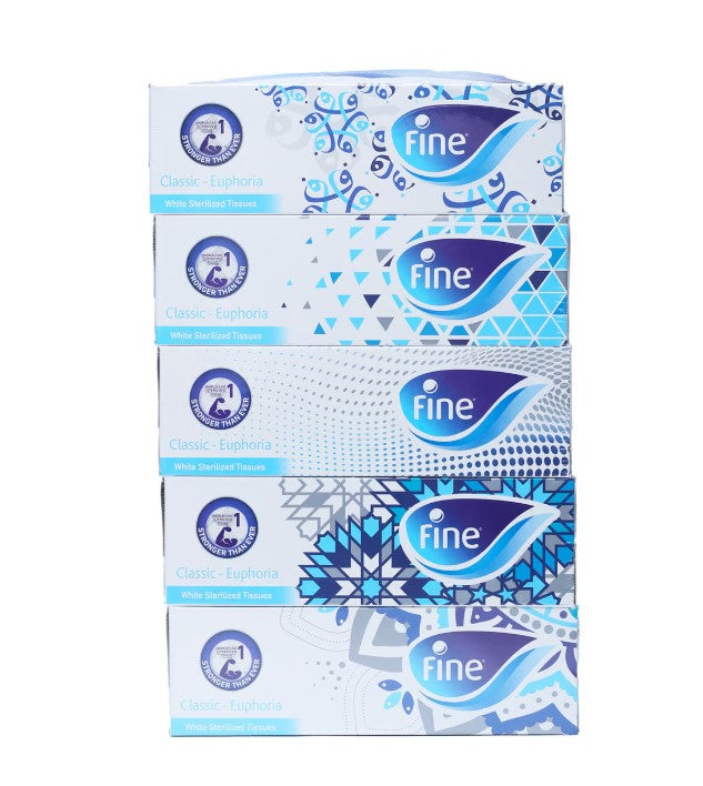 Fine Facial Tissue 2 ply 130 Sheets 4 + 1