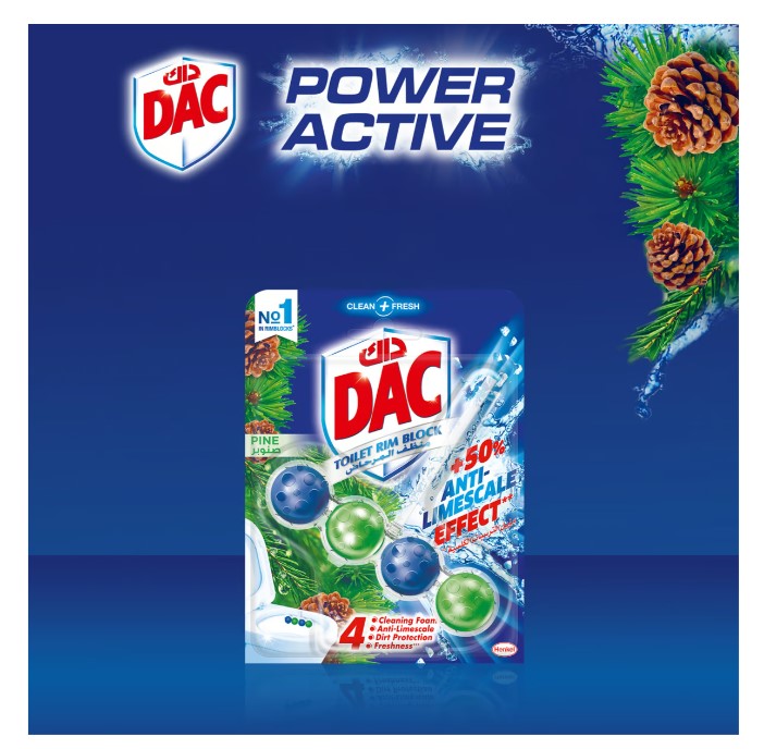 Dac Clean and Fresh Toilet Rim Block Pine 50 g