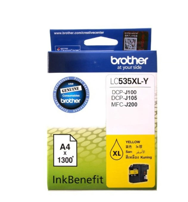 Brother Ink Cartridge LC535XL Yellow