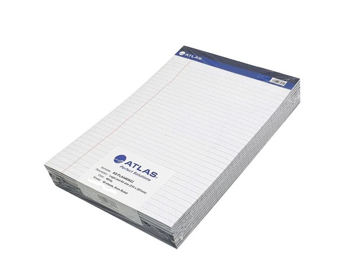 Atlas   Legal pad A4 40 sh WE PAC=10  AS-PLA446W22
