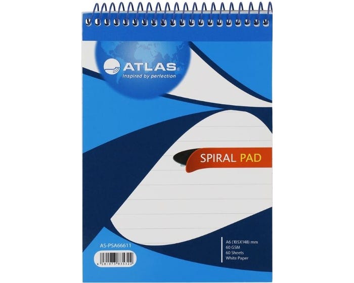 Atlas   Spiral Notepad A6 50 sheet DSP=48EA  AS-PSA66611I