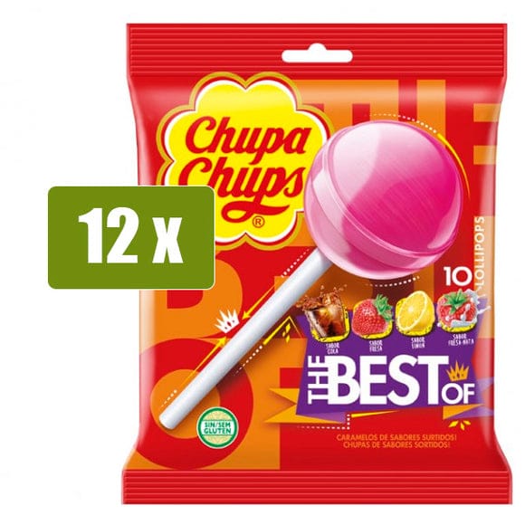 Chupa Chup Assorted Lollypop 12gm X 10pcs