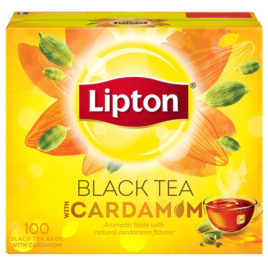 Lipton Flavoured Black Tea Cardamom 100 Teabags