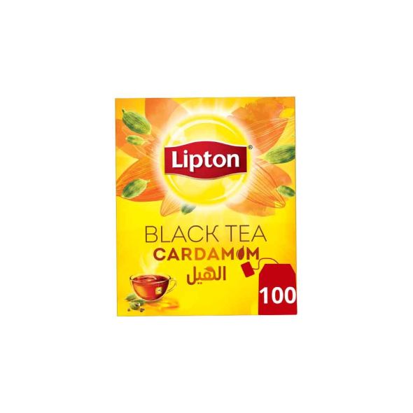 Lipton Flavoured Black Tea Cardamom 100 Teabags