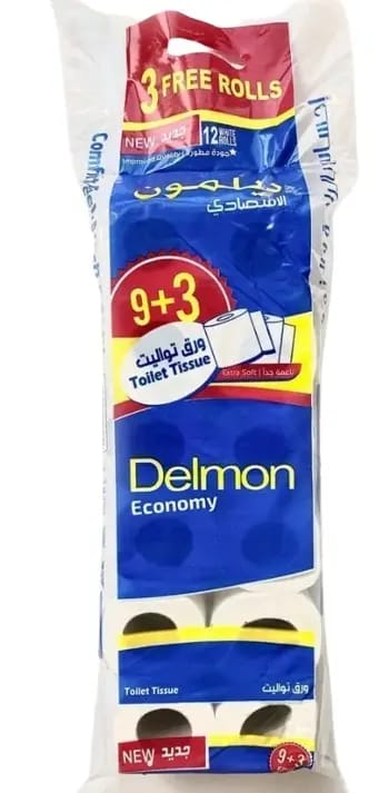 Delmon Economy Toilet Tissue Roll 9+3