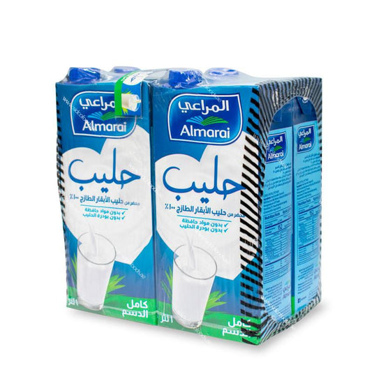 Almarai Full Fat Long Life Milk 4 x 1 Litre
