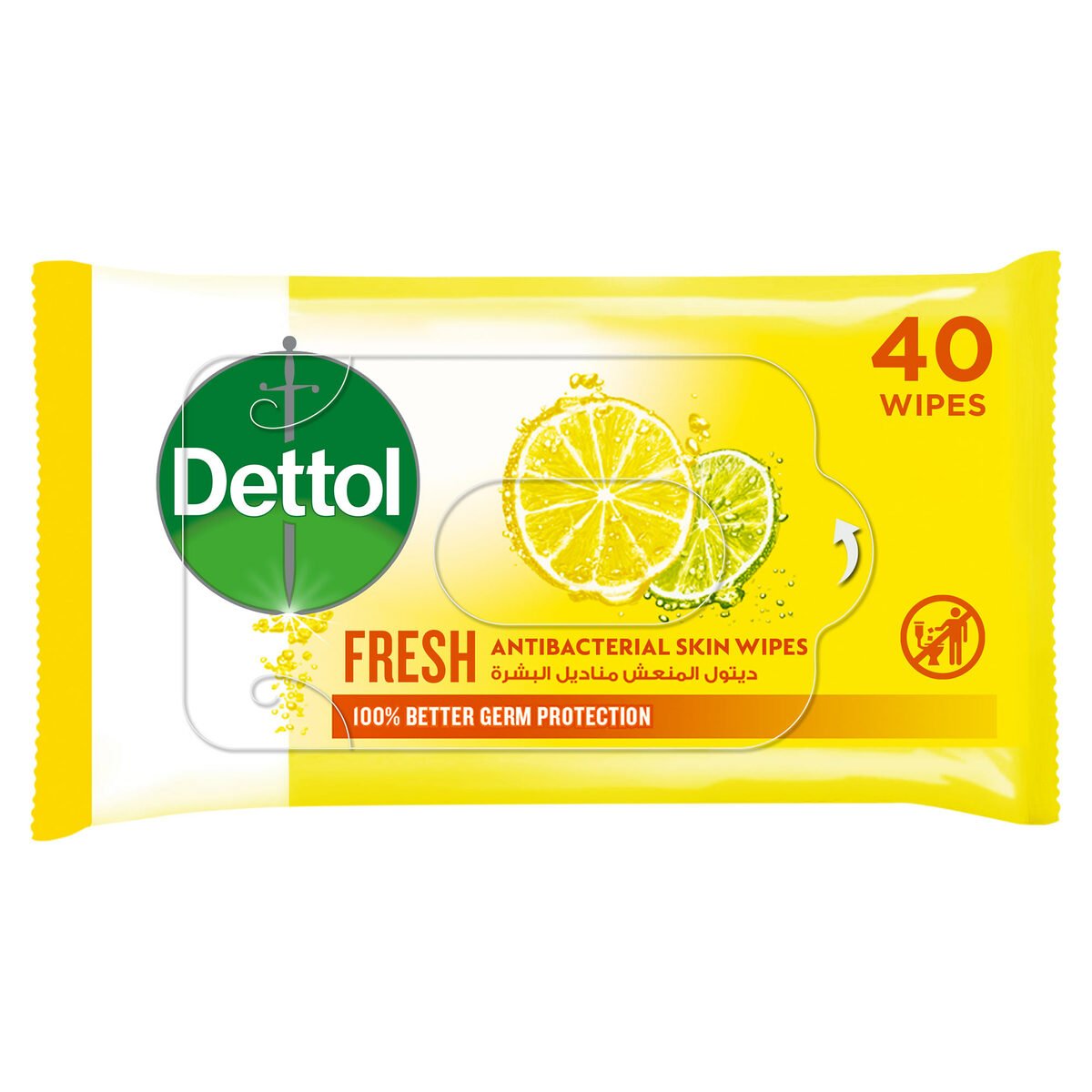 Dettol Antibacterial Skin Wipes 40 Wipes